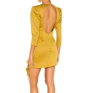 NBD Dresses - NBD Pandora Dress Revolve Chartreuse Mini Satin NBD Dresses - NBD Pandora Dress Revolve Chartreuse Mini Satin